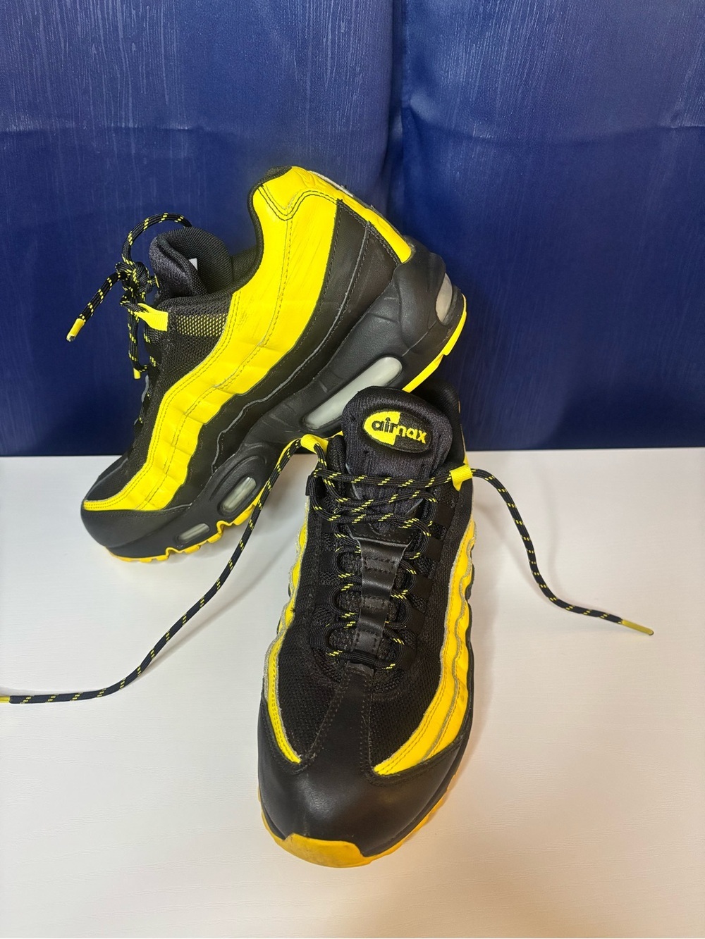 Nike Men’s Black and Yellow Air Max Sneakers